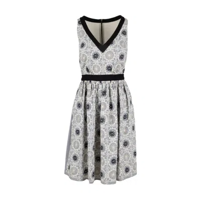 Moschino Cheap And Chic Embroidered Stripe Midi Dress - '10s In Multi