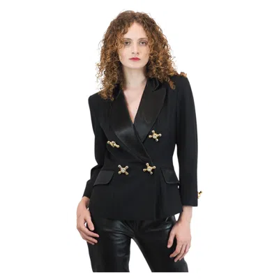 Pre-owned Moschino Cheap And Chic Moschino Cheap & Chic Faucet Tuxedo Black Blazer