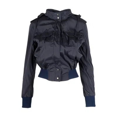 Moschino Cheap And Chic Fitted Windbreaker Jacket - '10s In Blue