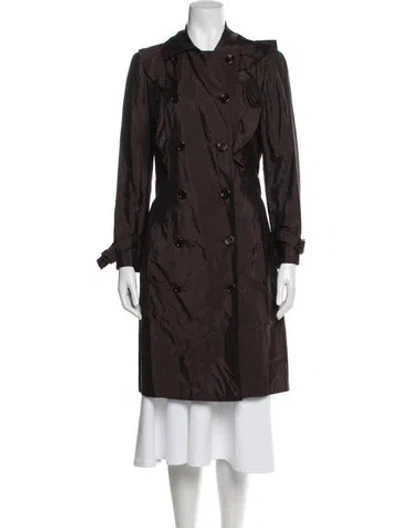Pre-owned Moschino Cheap And Chic Late 2000's - Early 2010's Trench Coat In Brown