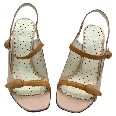 Pre-owned Moschino Cheap And Chic Leather Sandals In Pink