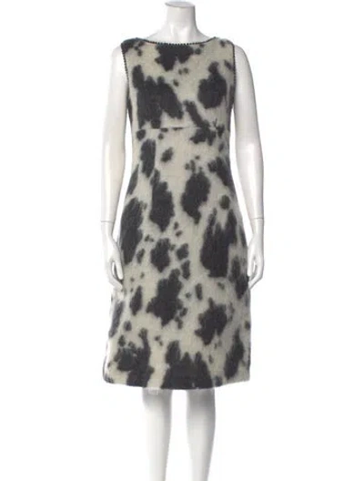 Pre-owned Moschino Cheap And Chic Mohair Knee-length Dress In Multi