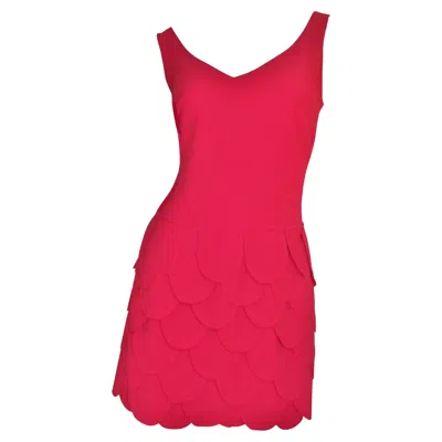 Pre-owned Moschino Cheap And Chic Moschino New Dress With Petal Skirt In Red
