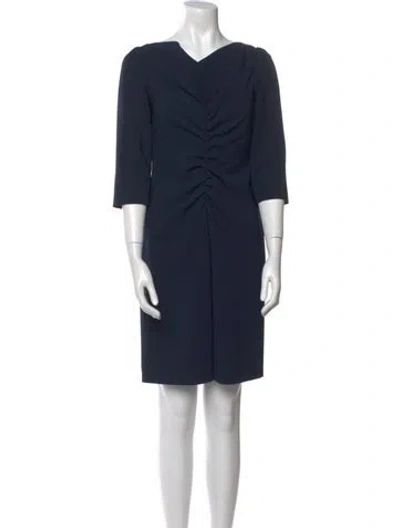 Pre-owned Moschino Cheap And Chic Off-the-shoulder Mini Dress In Blue