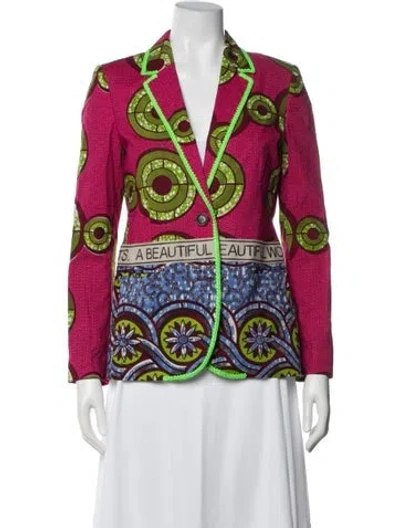Pre-owned Moschino Cheap And Chic Patterned Blazer In Multi
