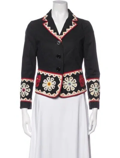 Pre-owned Moschino Cheap And Chic Patterned Jacket In Grey
