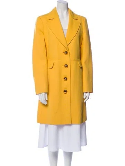 Pre-owned Moschino Cheap And Chic Peacoat In Yellow