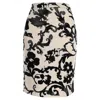Moschino Cheap And Chic Pencil Knee Lenght Skirt In Multicolor Polyester In Black