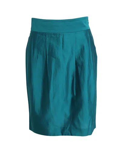 Moschino Cheap And Chic Pencil Skirt In Green Cotton