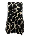 Moschino Cheap And Chic Pleated Skirt In Animal Print Rayon In Multi