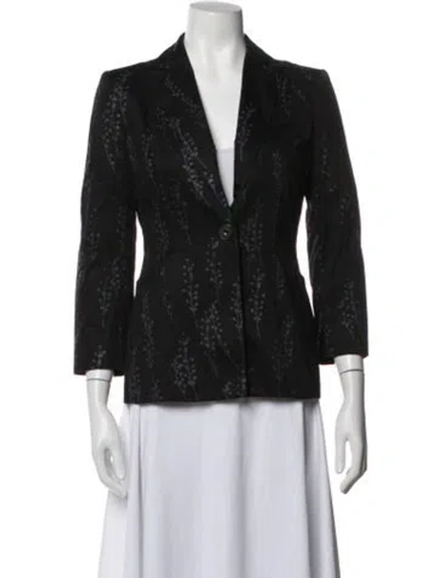 Pre-owned Moschino Cheap And Chic Printed Blazer In Black