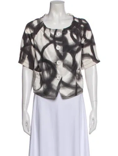 Pre-owned Moschino Cheap And Chic Printed Evening Jacket In Multi