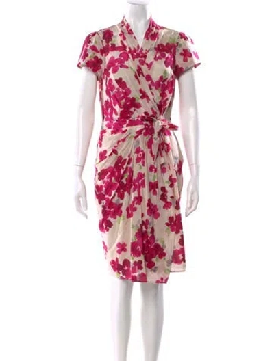Pre-owned Moschino Cheap And Chic Printed Knee-length Dress In Neutral