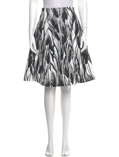 Pre-owned Moschino Cheap And Chic Printed Knee-length Skirt In Black