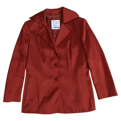 Pre-owned Moschino Cheap And Chic Rust-colored Jacket, 1990s Vintage In Red