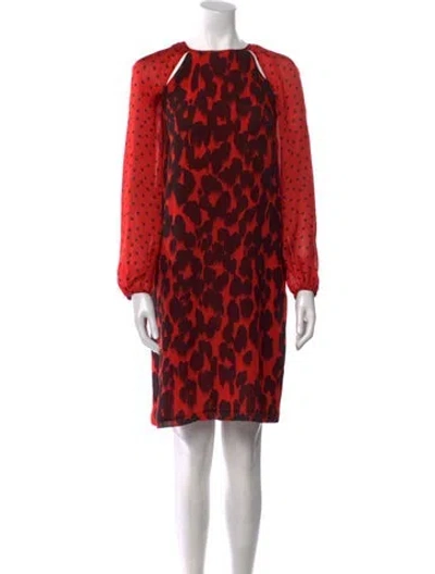 Pre-owned Moschino Cheap And Chic Silk Knee-length Dress In Multi