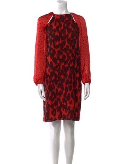 Pre-owned Moschino Cheap And Chic Silk Knee-length Dress In Multi