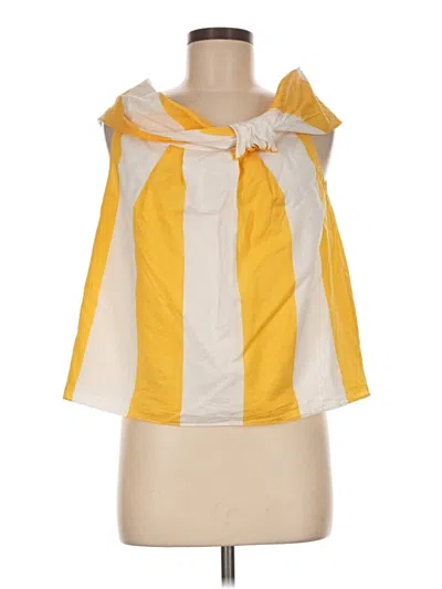 Pre-owned Moschino Cheap And Chic Sleeveless Blouse In Yellow