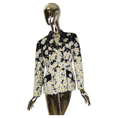 Pre-owned Moschino Cheap And Chic Moschino Cheap&chic S/s 1996 "love Me, Love Me Not" Daisy Print Blazer In Sand
