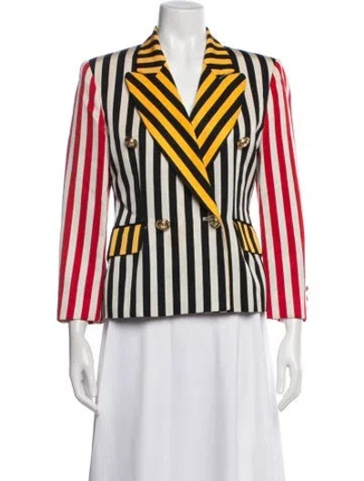 Pre-owned Moschino Cheap And Chic Striped Blazer In Multicolor