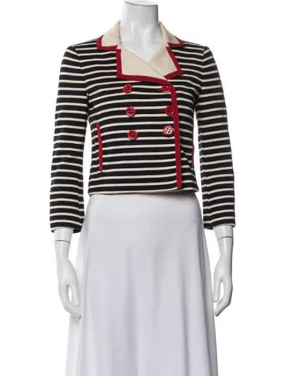 Pre-owned Moschino Cheap And Chic Striped Jacket In Blue/neutrals