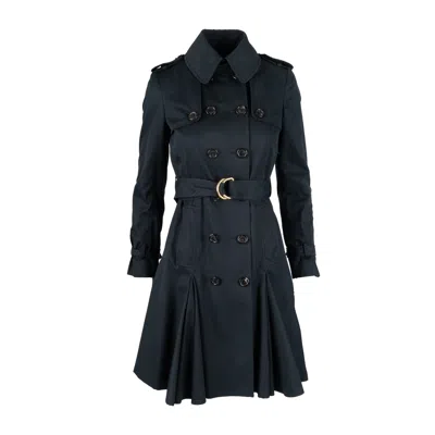 Moschino Cheap And Chic Trench Coat With Pleats - '10s In Blue