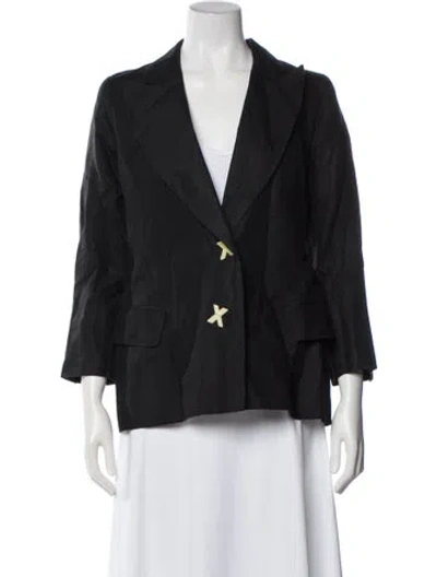 Pre-owned Moschino Cheap And Chic Vintage 1990's Blazer In Black
