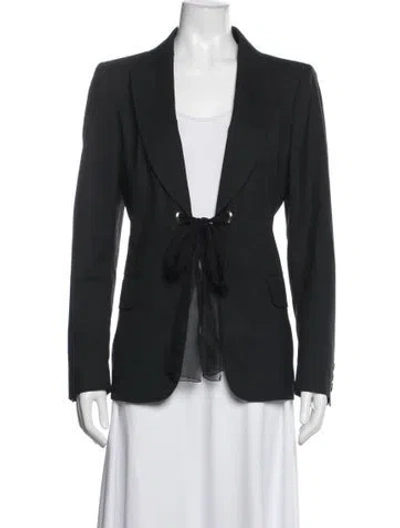 Pre-owned Moschino Cheap And Chic Vintage 1990's Blazer In Black