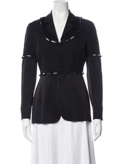 Pre-owned Moschino Cheap And Chic Vintage 1990's Blazer In Black