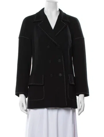Pre-owned Moschino Cheap And Chic Vintage 1990's Blazer In Black