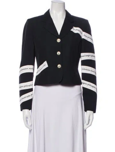 Pre-owned Moschino Cheap And Chic Vintage 1990's Blazer In Blue