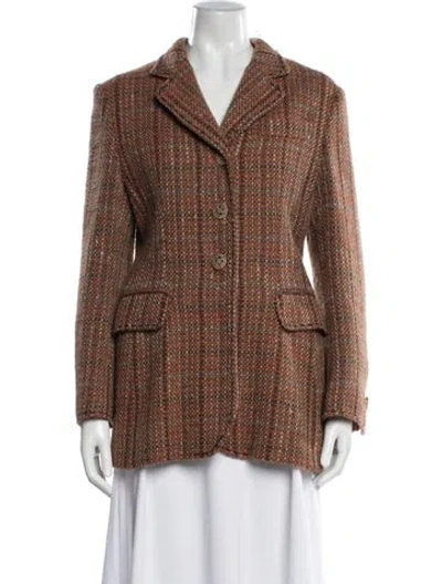 Pre-owned Moschino Cheap And Chic Vintage 1990's Blazer In Brown