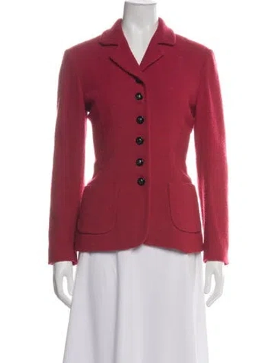Pre-owned Moschino Cheap And Chic Vintage 1990's Blazer In Red