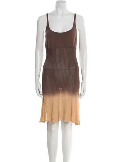 Pre-owned Moschino Cheap And Chic Vintage 1990's Dress Set In Brown