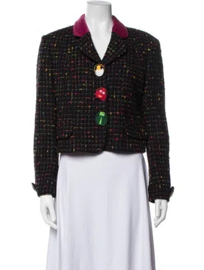 Pre-owned Moschino Cheap And Chic Vintage 1990's Jacket In Black