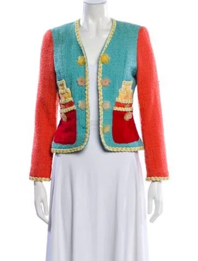 Pre-owned Moschino Cheap And Chic Vintage 1990's Jacket In Blue