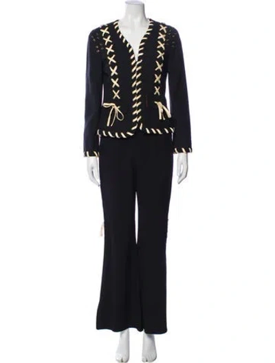 Pre-owned Moschino Cheap And Chic Vintage 1990's Pantsuit In Black