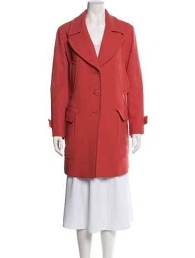 Pre-owned Moschino Cheap And Chic Vintage 1990's Peacoat In Orange