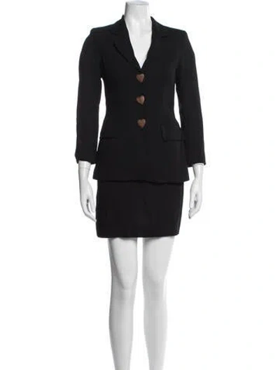Pre-owned Moschino Cheap And Chic Vintage 1990's Skirt Suit In Black
