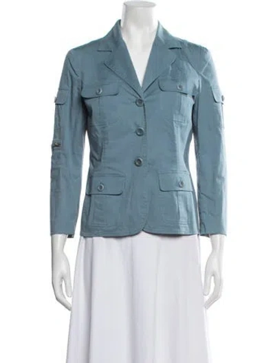 Pre-owned Moschino Cheap And Chic Vintage 1990's Utility Jacket In Blue