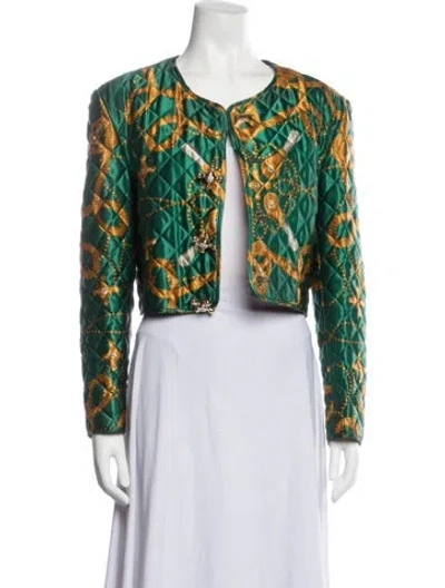 Pre-owned Moschino Cheap And Chic Vintage 1991 Jacket In Green