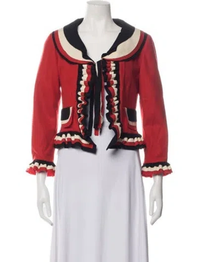 Pre-owned Moschino Cheap And Chic Vintage 1993 Jacket In Red