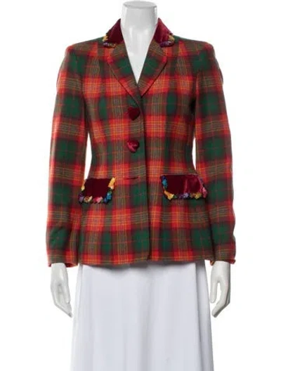 Pre-owned Moschino Cheap And Chic Vintage 1995 Blazer In Red