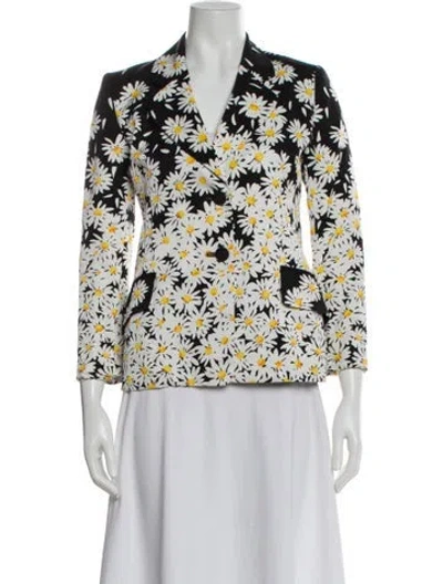 Pre-owned Moschino Cheap And Chic Vintage 1996 Blazer In White