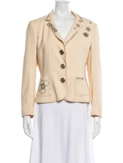 Pre-owned Moschino Cheap And Chic Vintage 2000's Blazer In Neutral
