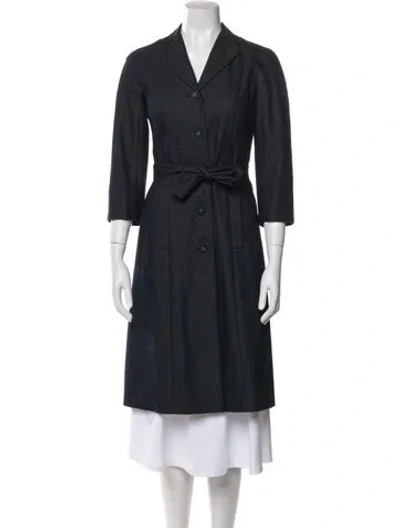 Pre-owned Moschino Cheap And Chic Vintage 2000's Coat In Blue