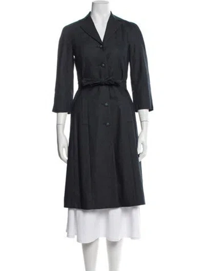 Pre-owned Moschino Cheap And Chic Vintage 2000's Coat In Blue