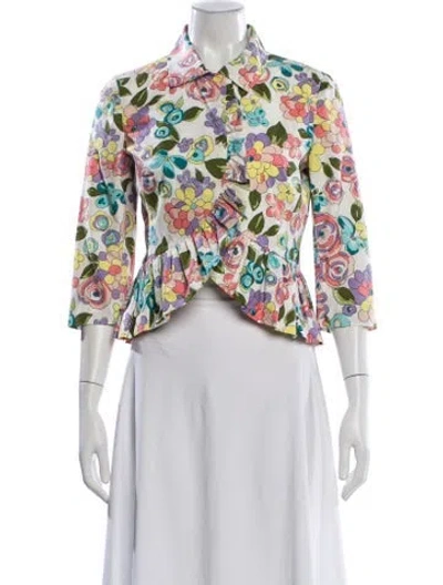 Pre-owned Moschino Cheap And Chic Vintage 2000's Evening Jacket In White