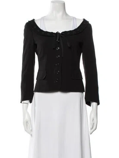 Pre-owned Moschino Cheap And Chic Vintage 2010's Jacket In Black