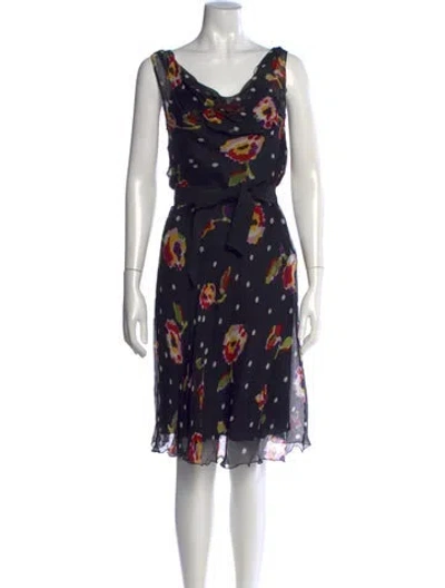 Pre-owned Moschino Cheap And Chic Vintage Knee-length Dress In Black